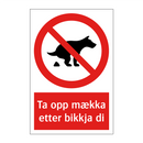 Ta opp mækka etter bikkja di