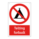 Telting forbudt