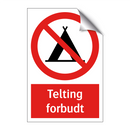 Telting forbudt