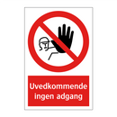 Uvedkommende ingen adgang