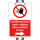 Uvedkommende ingen adgang henvendelse kontor - høyre