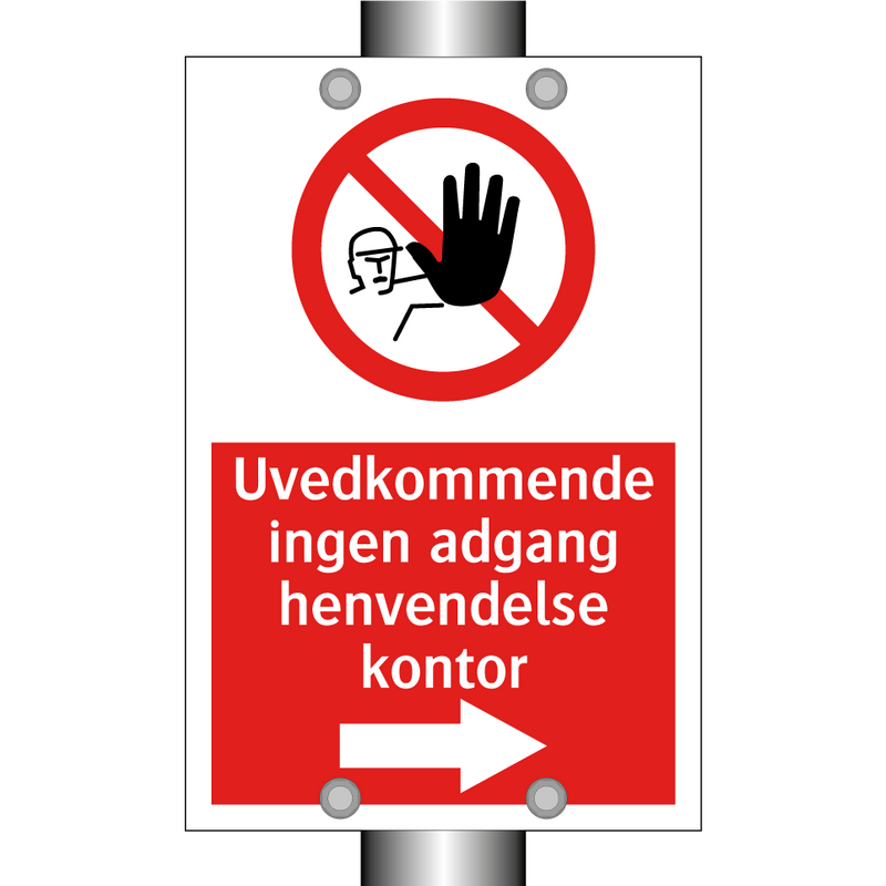 Uvedkommende ingen adgang henvendelse kontor - høyre