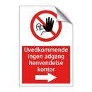 Uvedkommende ingen adgang henvendelse kontor - høyre