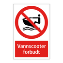 Vannscooter forbudt