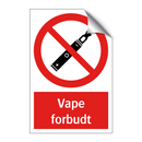 Vape forbudt