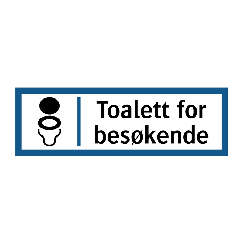Toalett for besøkende