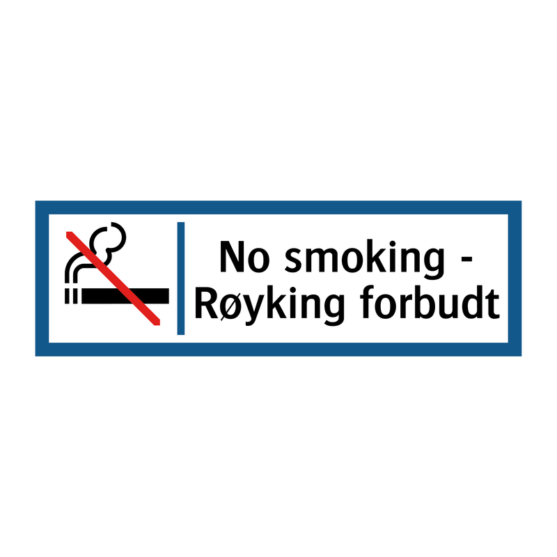No smoking - Røyking forbudt