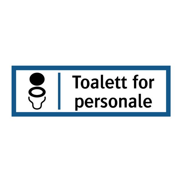 Toalett for personale & Toalett for personale & Toalett for personale & Toalett for personale