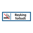 Røyking forbudt