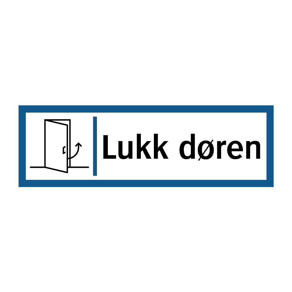 Lukk Kjøp Lukk døren skilt | SignOnline | NO-I182