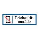 Telefonfritt område & Telefonfritt område & Telefonfritt område & Telefonfritt område
