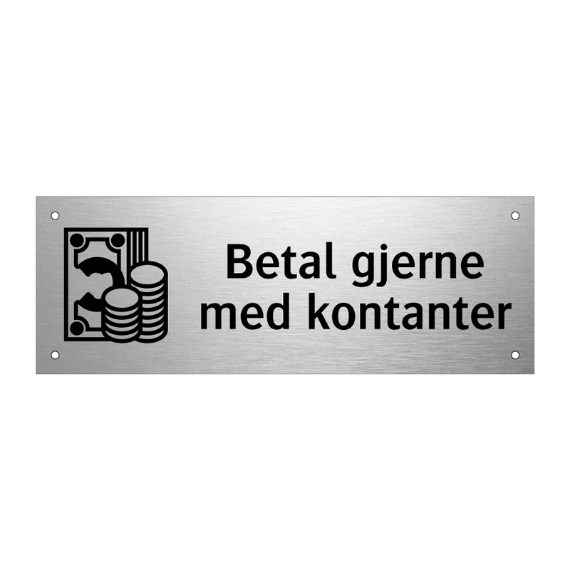 Betal gjerne med kontanter & Betal gjerne med kontanter