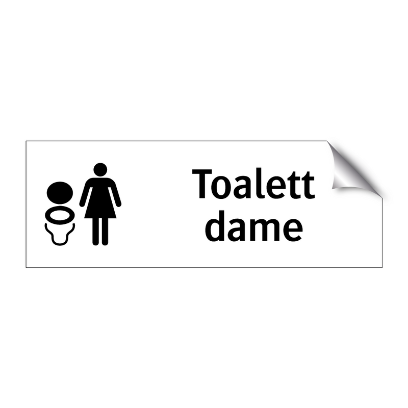 Toalett dame & Toalett dame