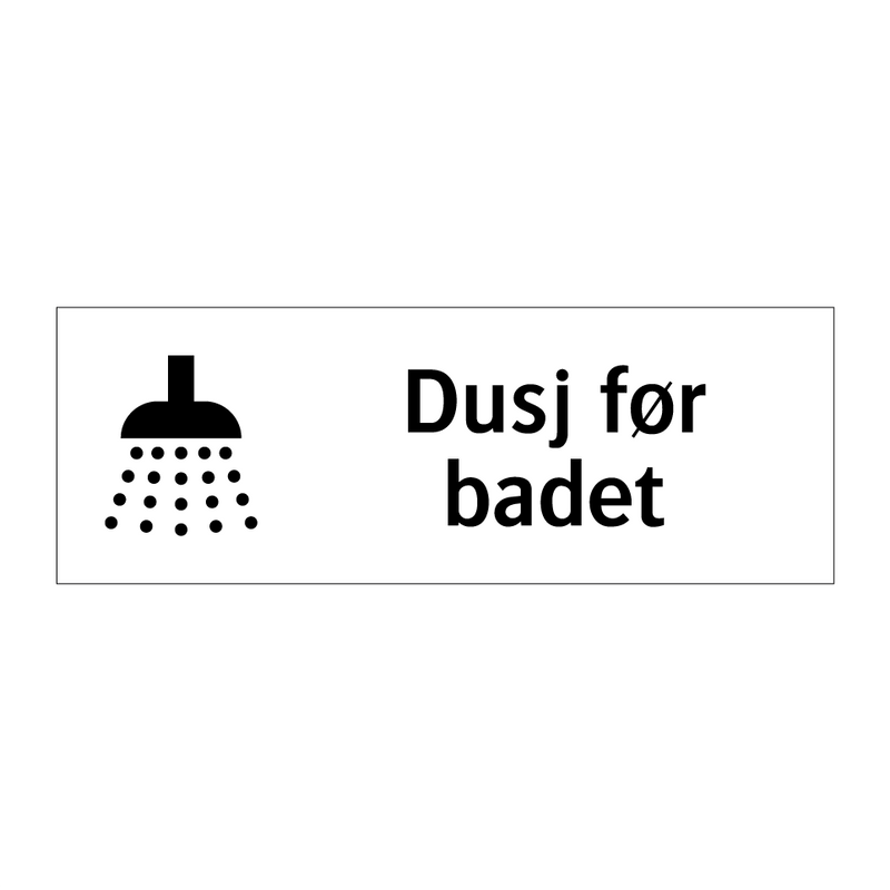 Dusj før badet & Dusj før badet & Dusj før badet & Dusj før badet