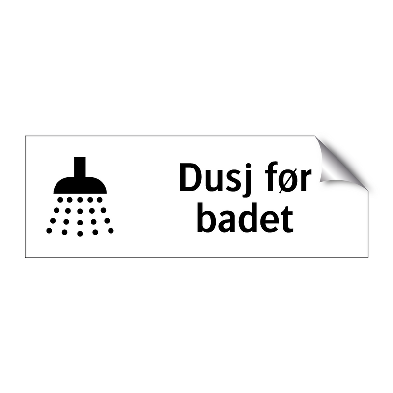 Dusj før badet & Dusj før badet