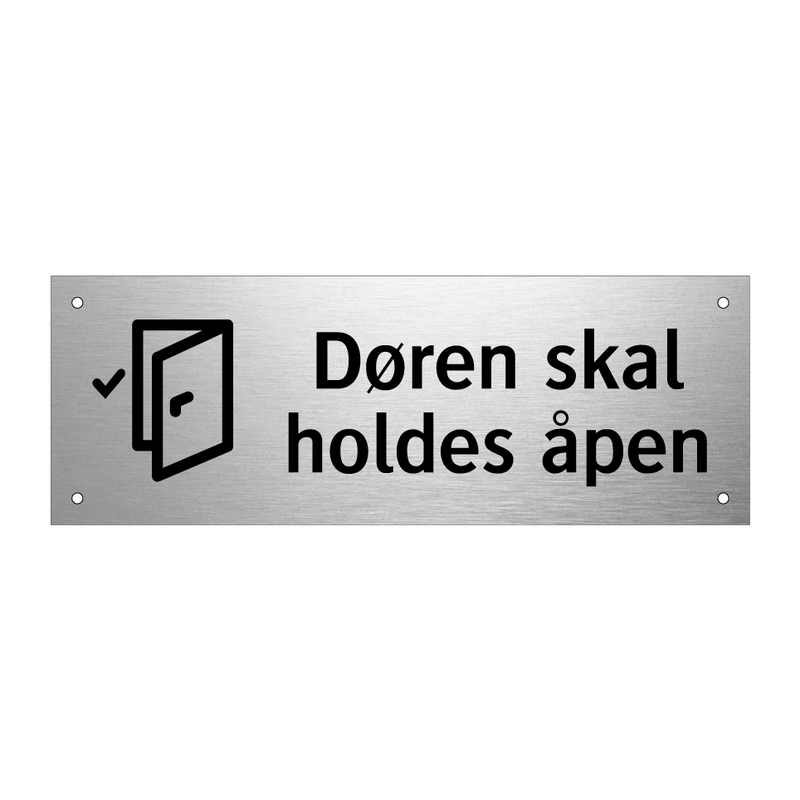 Døren skal holdes åpen & Døren skal holdes åpen