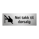 Nei takk til dørsalg & Nei takk til dørsalg