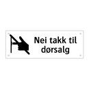 Nei takk til dørsalg & Nei takk til dørsalg