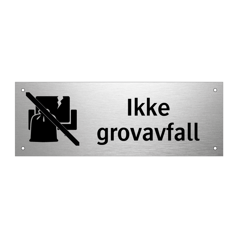 Ikke grovavfall & Ikke grovavfall