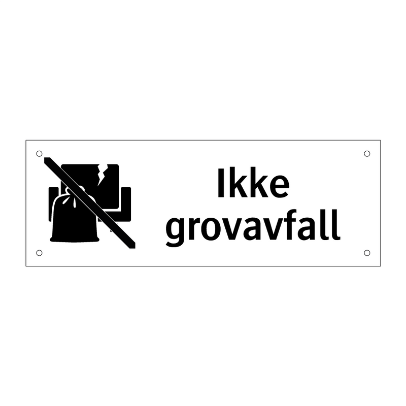Ikke grovavfall & Ikke grovavfall
