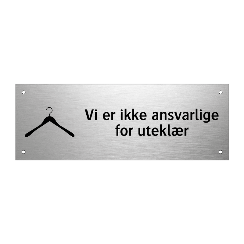 Vi er ikke ansvarlige for uteklær & Vi er ikke ansvarlige for uteklær