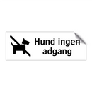Hund ingen adgang & Hund ingen adgang