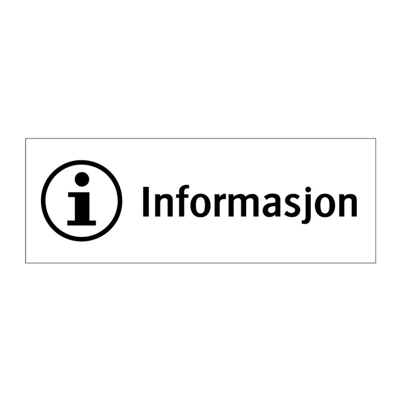 Informasjon & Informasjon & Informasjon & Informasjon