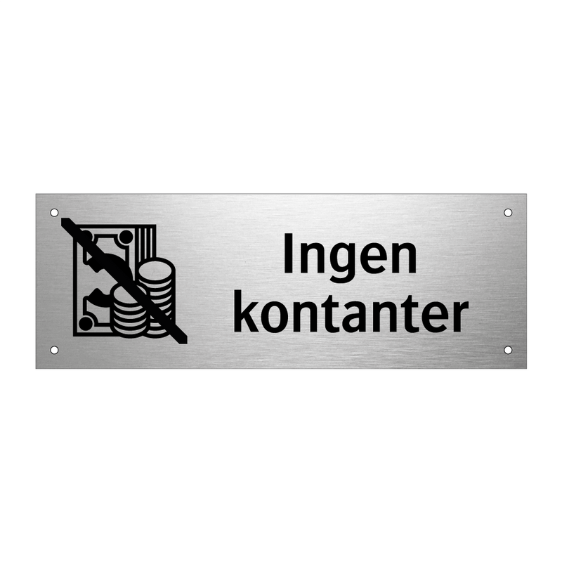 Ingen kontanter & Ingen kontanter