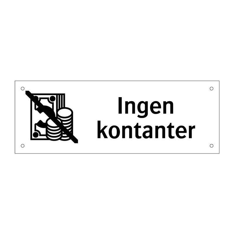 Ingen kontanter & Ingen kontanter