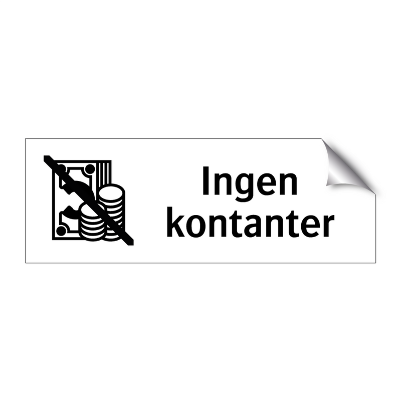 Ingen kontanter & Ingen kontanter