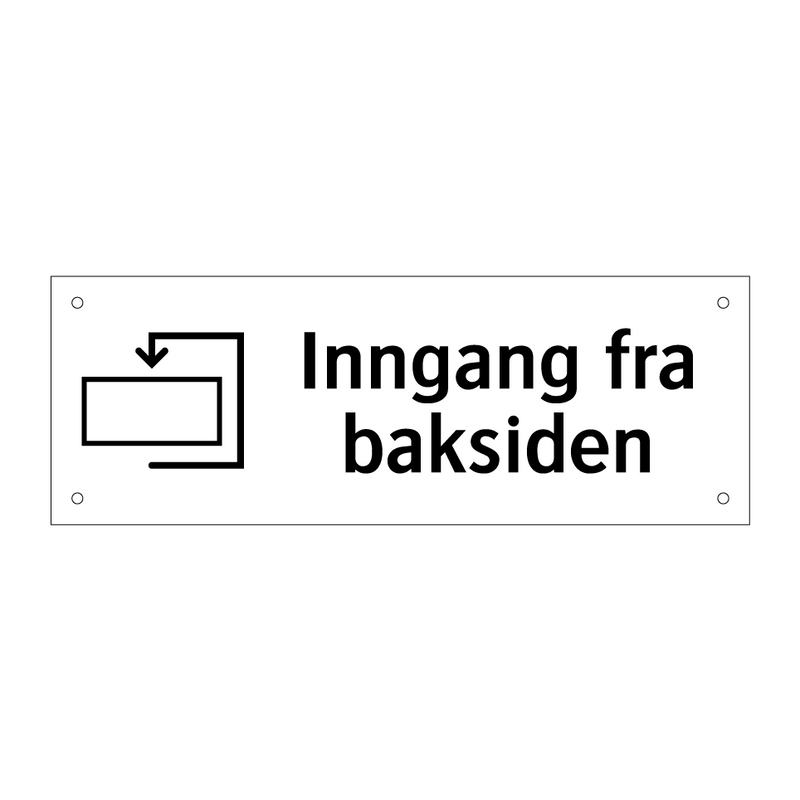 Inngang fra baksiden & Inngang fra baksiden