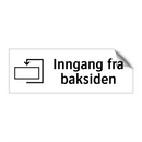 Inngang fra baksiden & Inngang fra baksiden