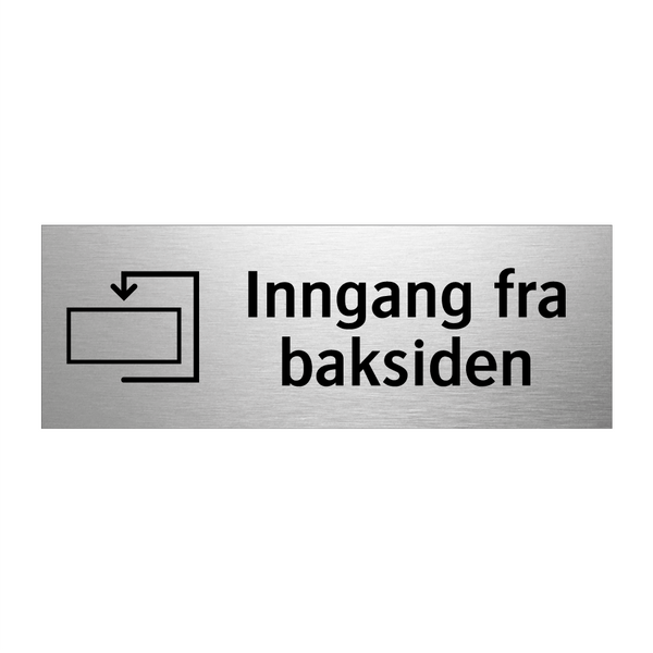 Inngang fra baksiden & Inngang fra baksiden & Inngang fra baksiden & Inngang fra baksiden