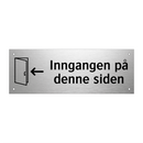 Inngangen på denne siden & Inngangen på denne siden