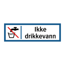 Ikke drikkevann