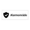 Alarmområde & Alarmområde & Alarmområde & Alarmområde
