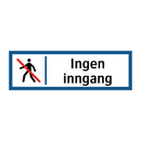 Ingen inngang