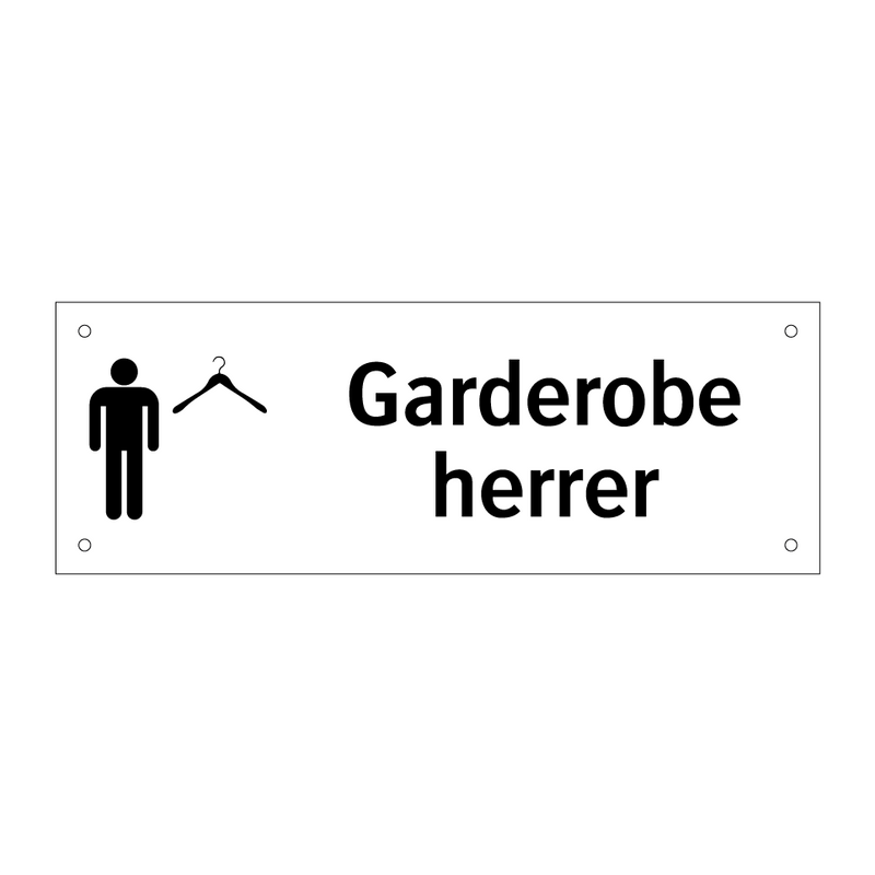 Garderobe herrer & Garderobe herrer