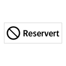 Reservert & Reservert & Reservert & Reservert