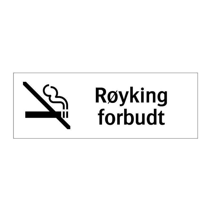 Røyking forbudt & Røyking forbudt & Røyking forbudt & Røyking forbudt