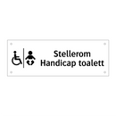 Stellerom Handicap toalett & Stellerom Handicap toalett