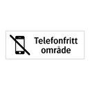 Telefonfritt område & Telefonfritt område & Telefonfritt område & Telefonfritt område