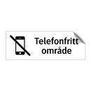 Telefonfritt område & Telefonfritt område