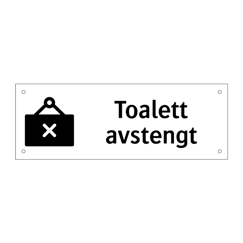 Toalett avstengt & Toalett avstengt