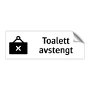 Toalett avstengt & Toalett avstengt
