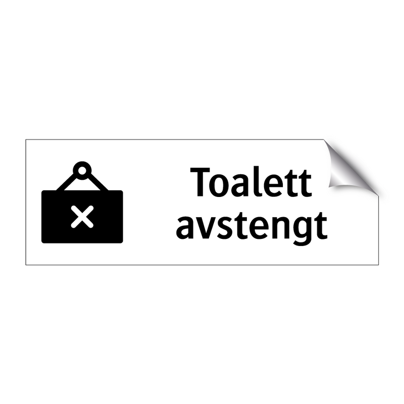 Toalett avstengt & Toalett avstengt