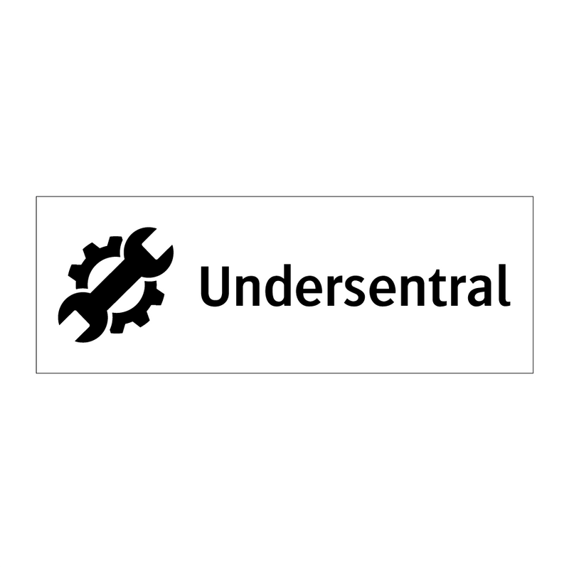 Undersentral & Undersentral & Undersentral & Undersentral