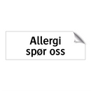 Allergi spør oss & Allergi spør oss