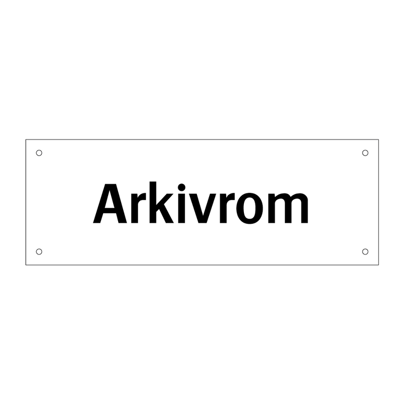 Arkivrom & Arkivrom