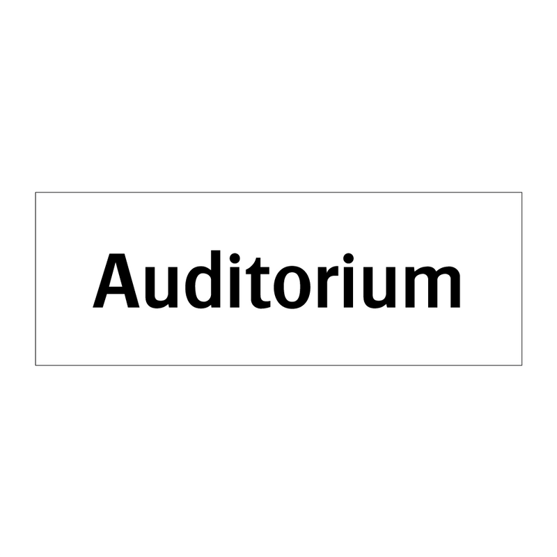 Auditorium & Auditorium & Auditorium & Auditorium
